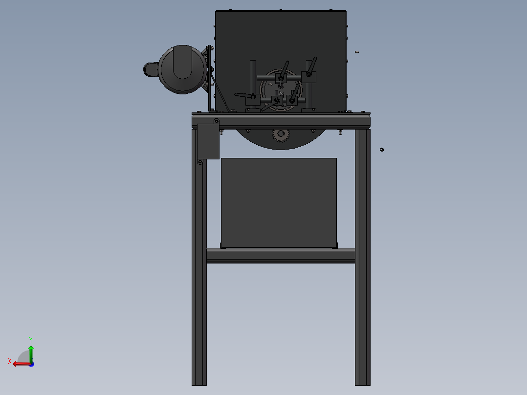 倒角攻尖机后视图