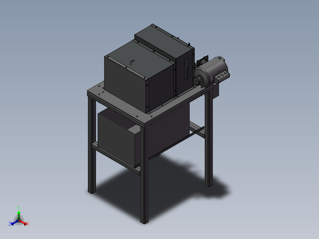 倒角攻尖机正等轴测图