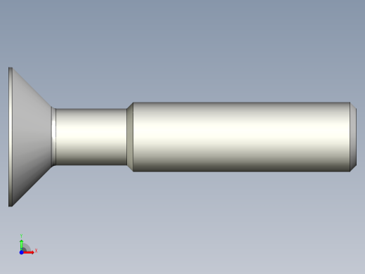 沉头螺钉-Screw_-M10-L50_33-20-14-45_-Cross_Countersunk.stp前视缩略图