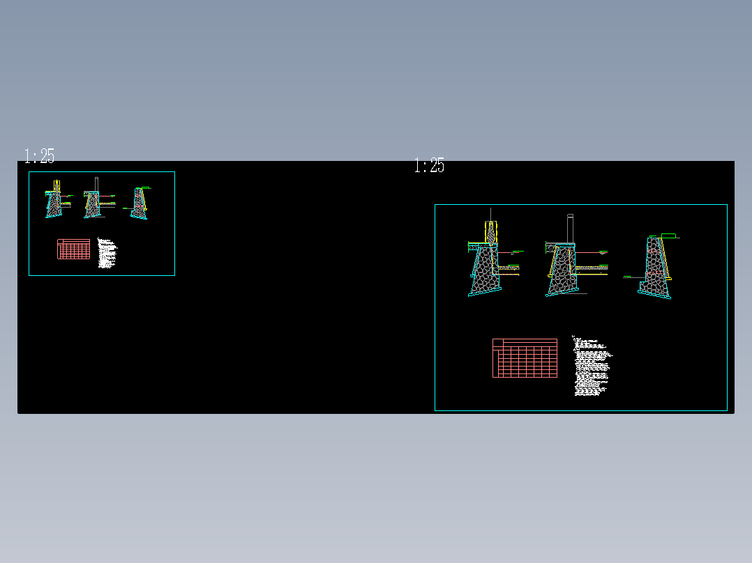 毛石挡土墙结构图