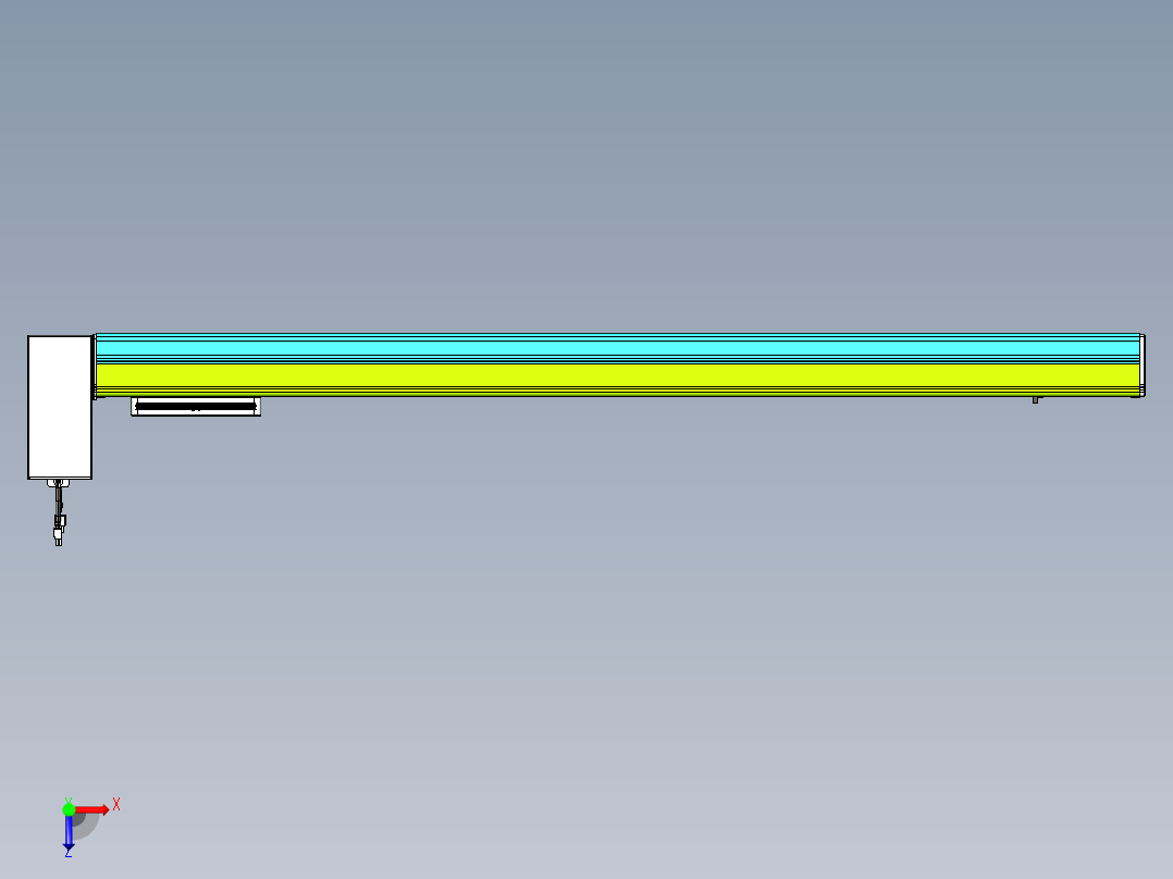 威洛博VBC同步带传动一无尘环境VBC17-L45-S1150-BRU-ZP75-C3俯视图