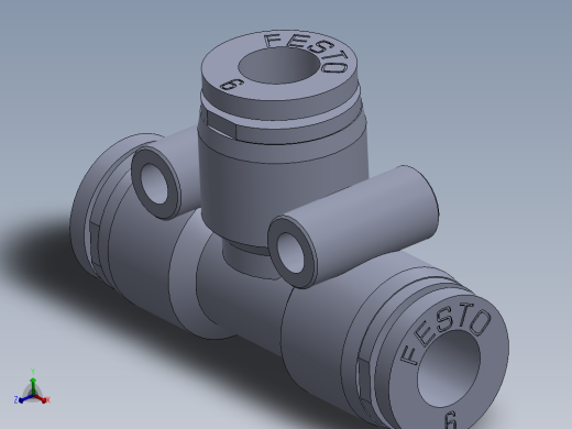 三通连接器气动接头毫米