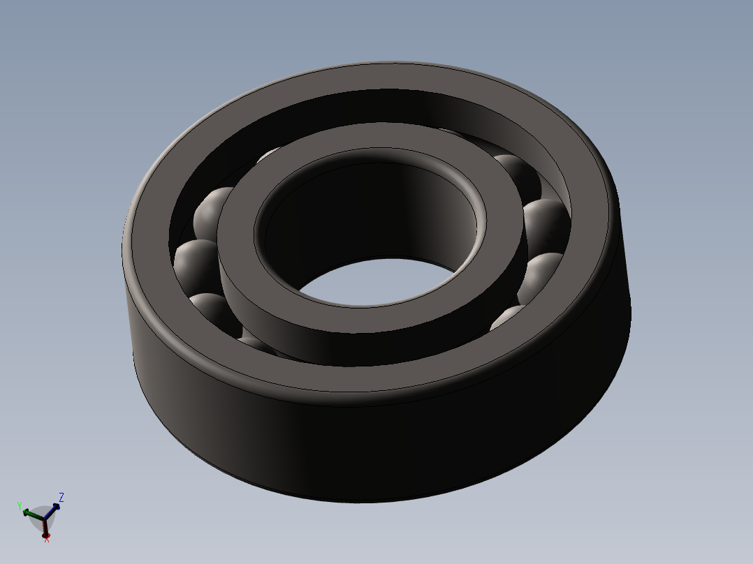 轴承deep groove ball bearings gb主视图