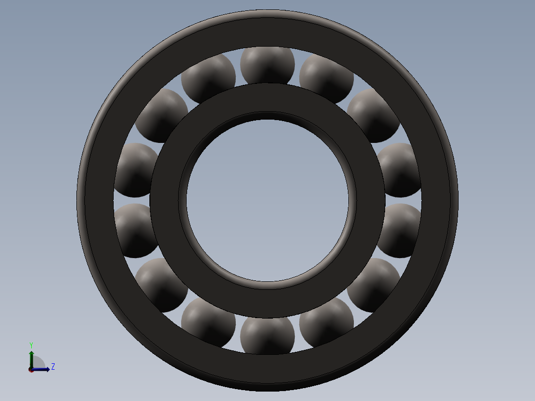 轴承deep groove ball bearings gb后视图