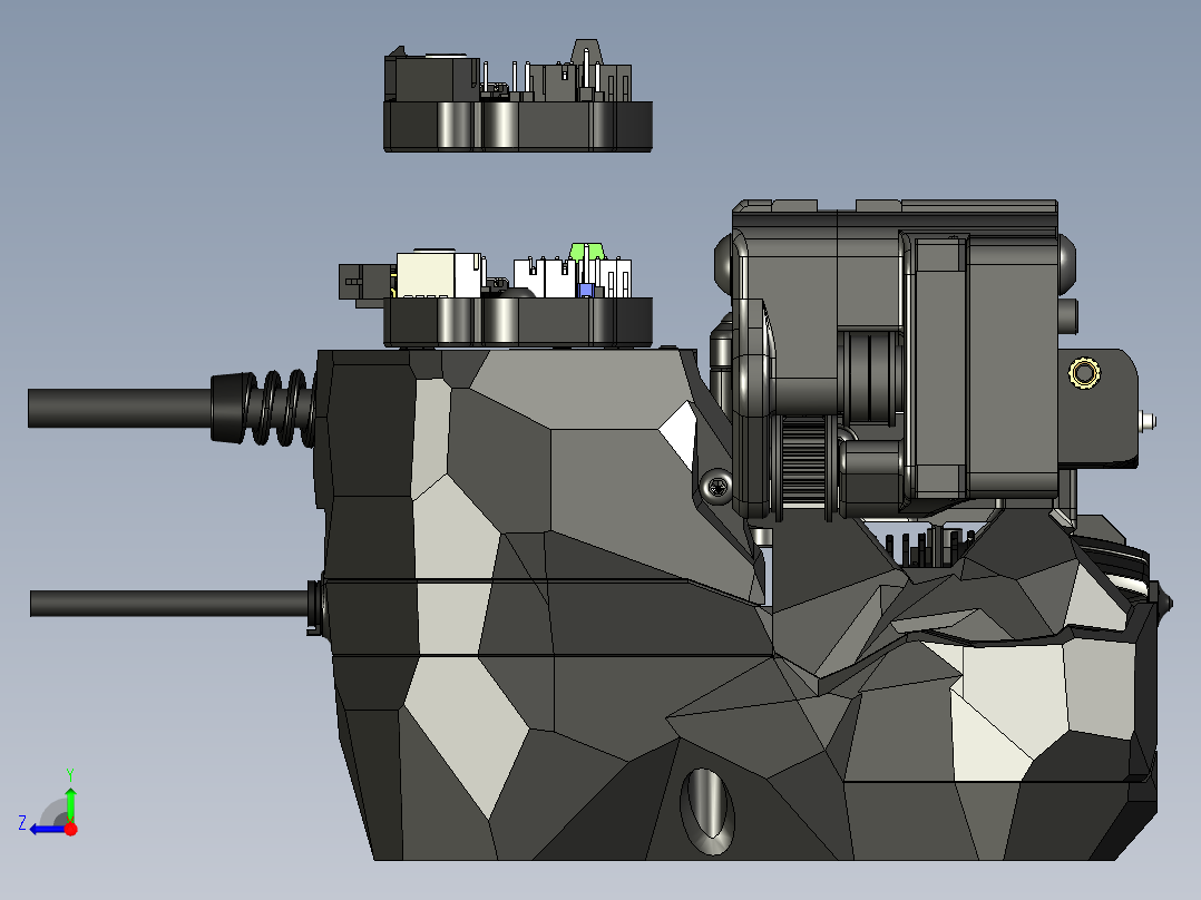 增强型隐形燃烧器右视图