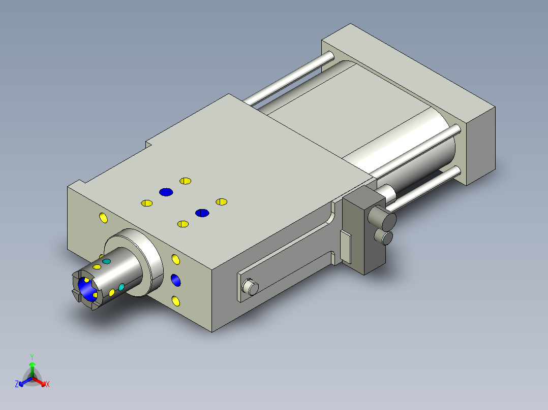 德克斯TUNKERS气缸数模SZK_63_1_T12_TUENKERS主视图