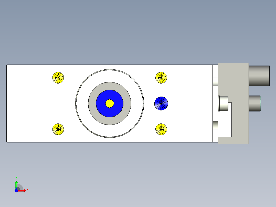 德克斯TUNKERS气缸数模SZK_63_1_T12_TUENKERS前视图