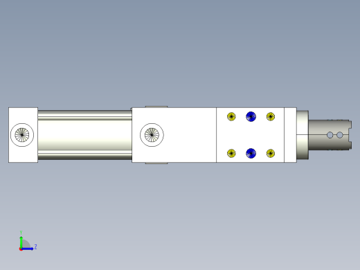 德克斯TUNKERS气缸数模SZK_63_1_T12_TUENKERS左视缩略图
