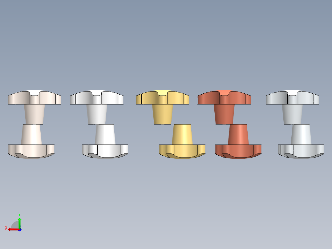 带设计表的手柄后视图