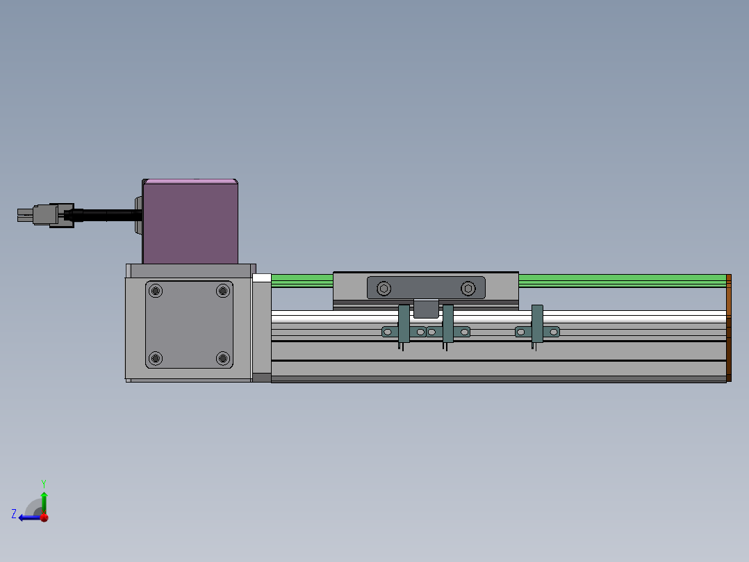 MTB同步带半封闭MTB10-RU-100W右视图