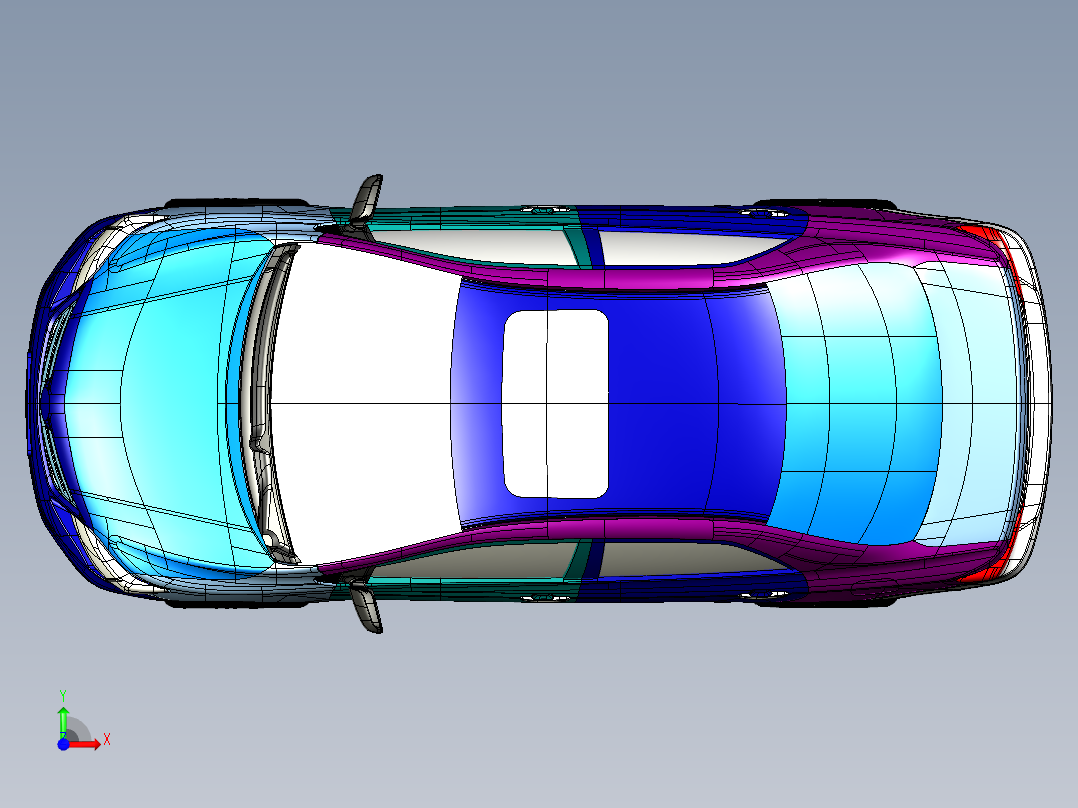 雅阁汽车前视图