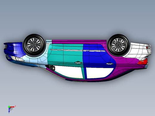 雅阁汽车俯视缩略图
