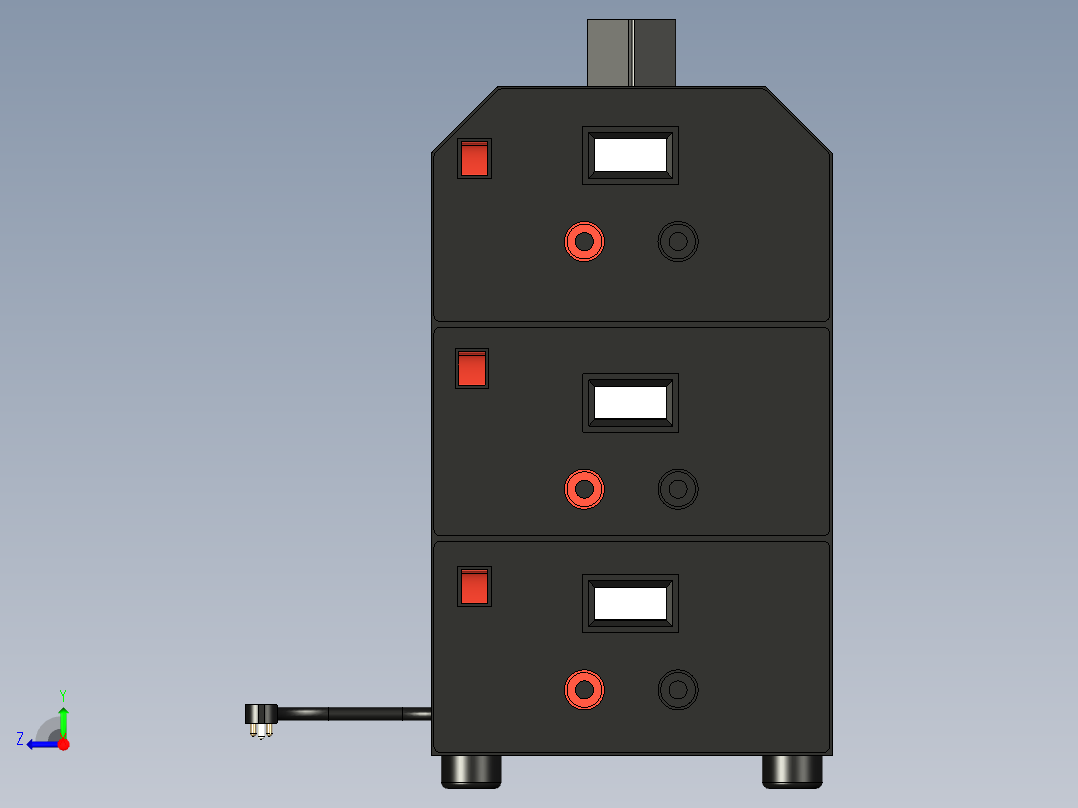 汽车电池充电器右视图