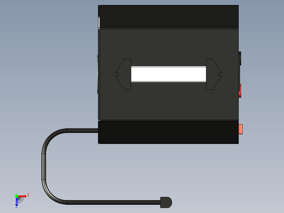 汽车电池充电器俯视图