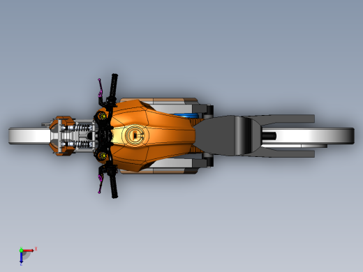 电动自行车 摩托车 (20)俯视缩略图