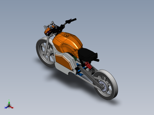 电动自行车 摩托车 (20)正等轴测缩略图