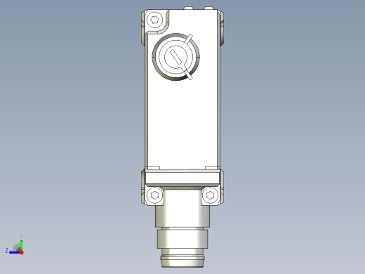 基恩士PZ-G51CN_CP_52CN_CP-R_kc图纸模型右视缩略图
