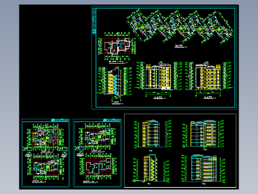 大川水岸住宅楼建筑扩初图