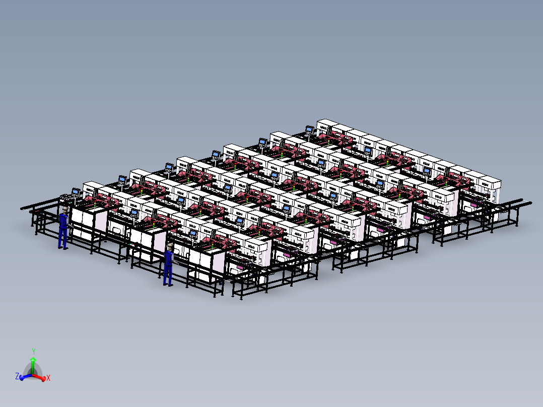 硫化车间生产线（sw18可编辑+工程图）