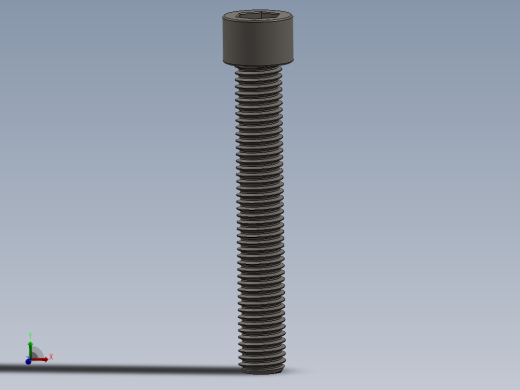 Screw_DIN_912_M12x80F_A2.SLDPRT公制内六角螺钉