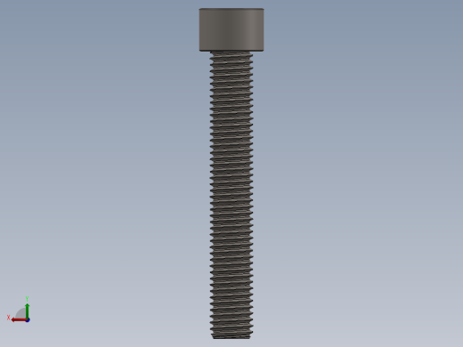 Screw_DIN_912_M12x80F_A2.SLDPRT公制内六角螺钉后视缩略图