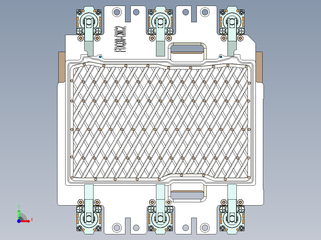FDQ30-笔记本CNC工装夹具三维模型CNC2-190408前视图