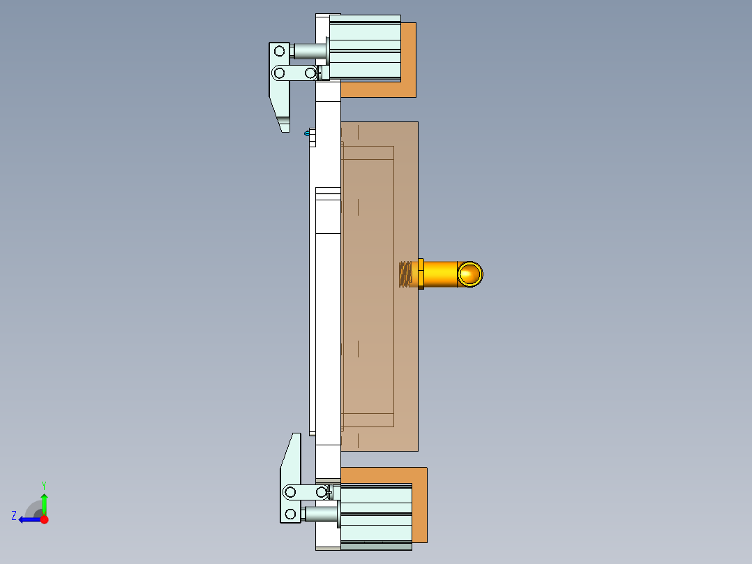 FDQ30-笔记本CNC工装夹具三维模型CNC2-190408右视图