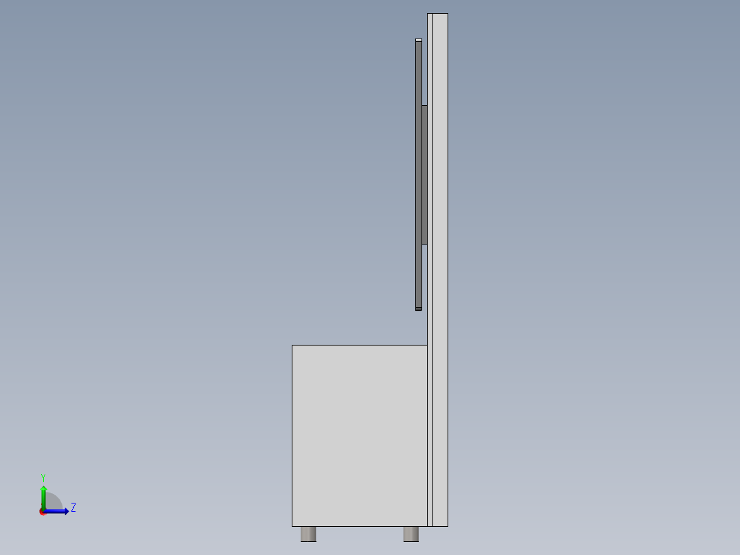 电视柜子左视图