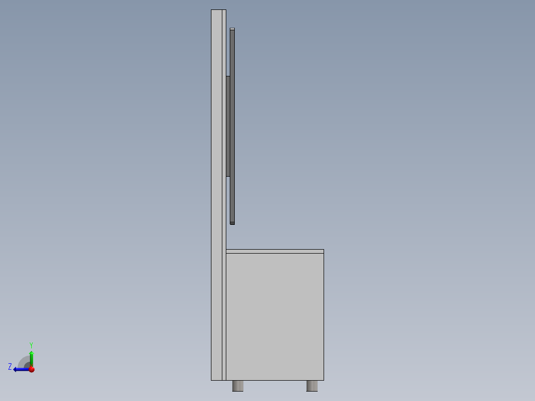 电视柜子右视图