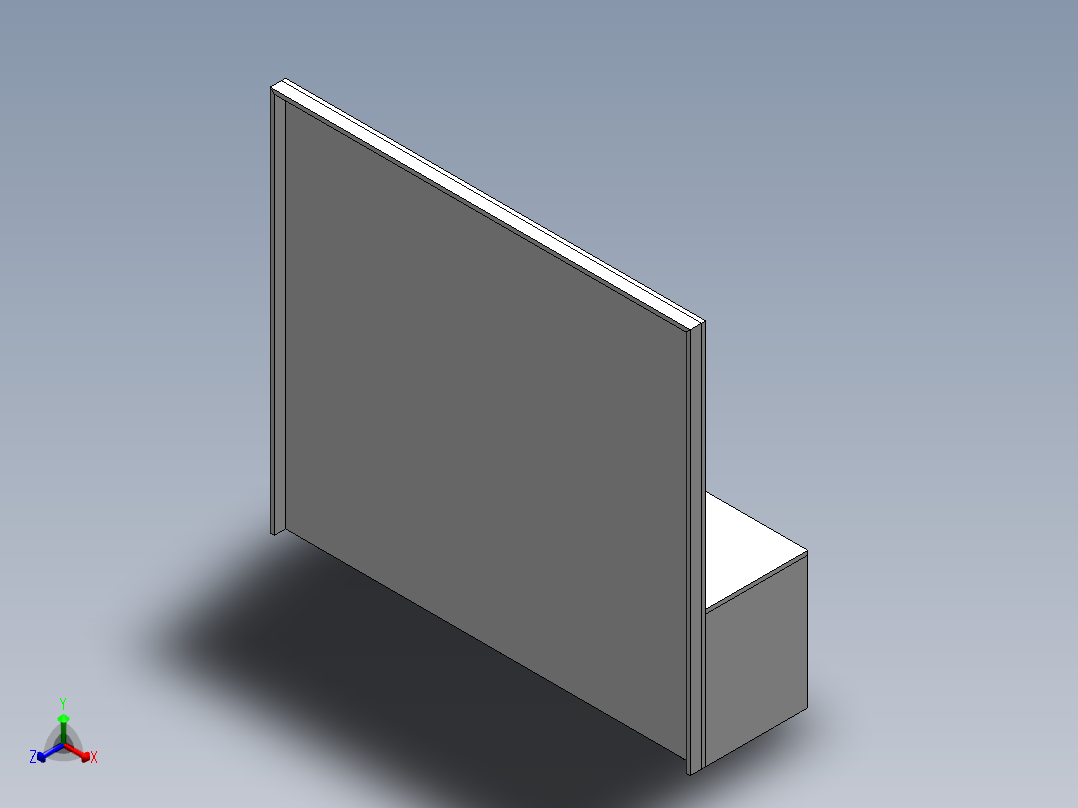 电视柜子正等轴测图