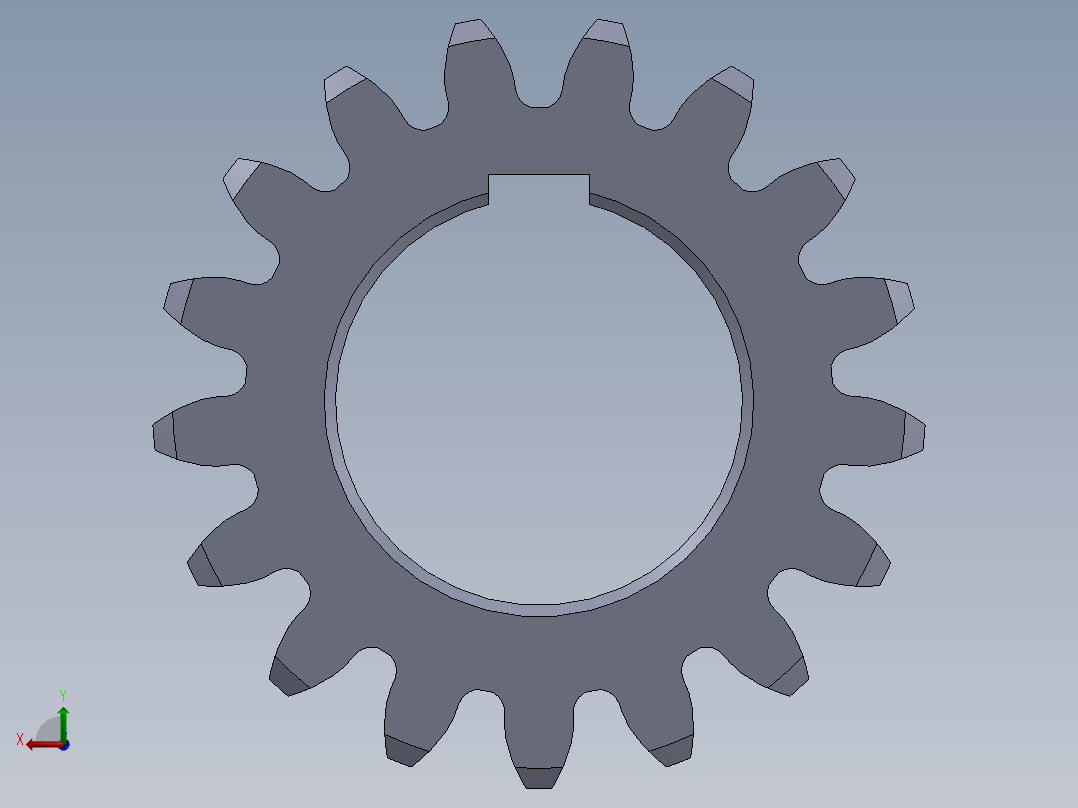 低速级小齿轮后视图