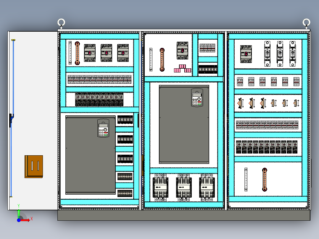 直流接触器控制柜 63670前视图