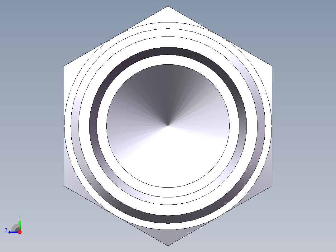堵头 4C+4D 管端堵、4C-30右视图