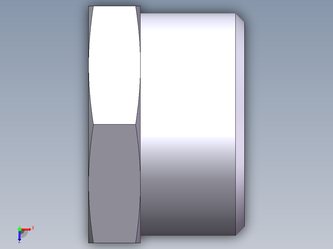 堵头 4C+4D 管端堵、4C-30俯视图
