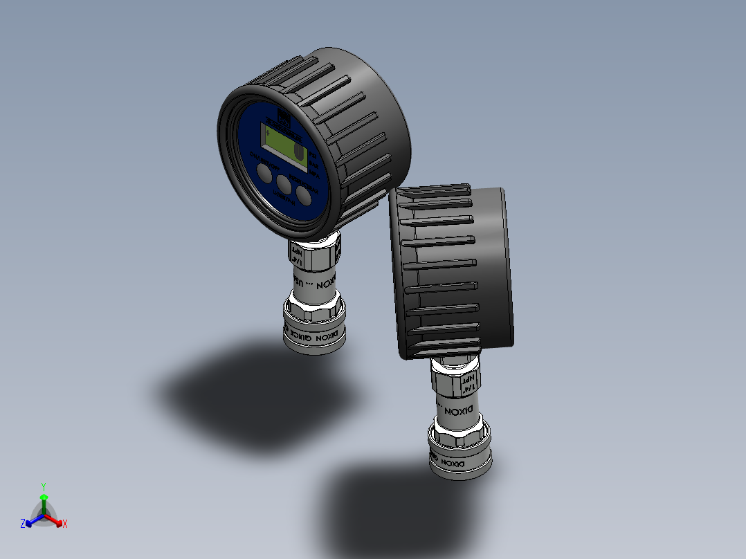 仪表、流量计(3)正等轴测图