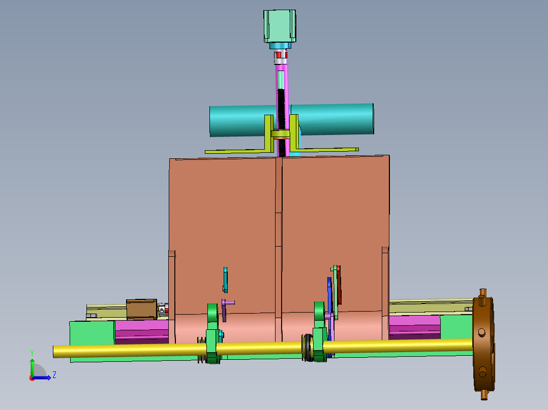 手动插秧机左视图
