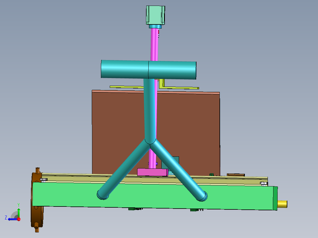 手动插秧机右视图