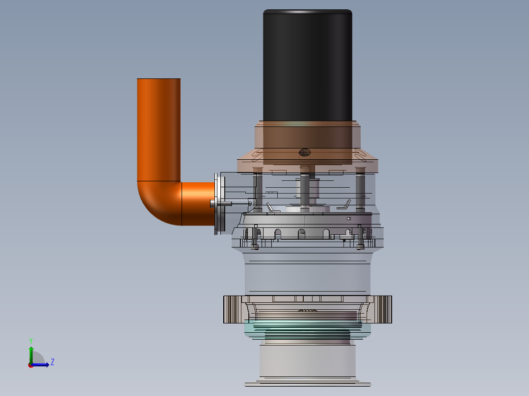 厨余垃圾处理器sw24可编辑左视图