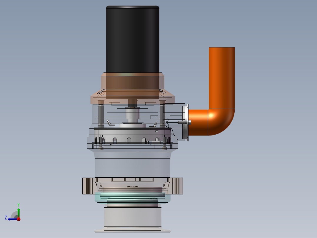 厨余垃圾处理器sw24可编辑右视图