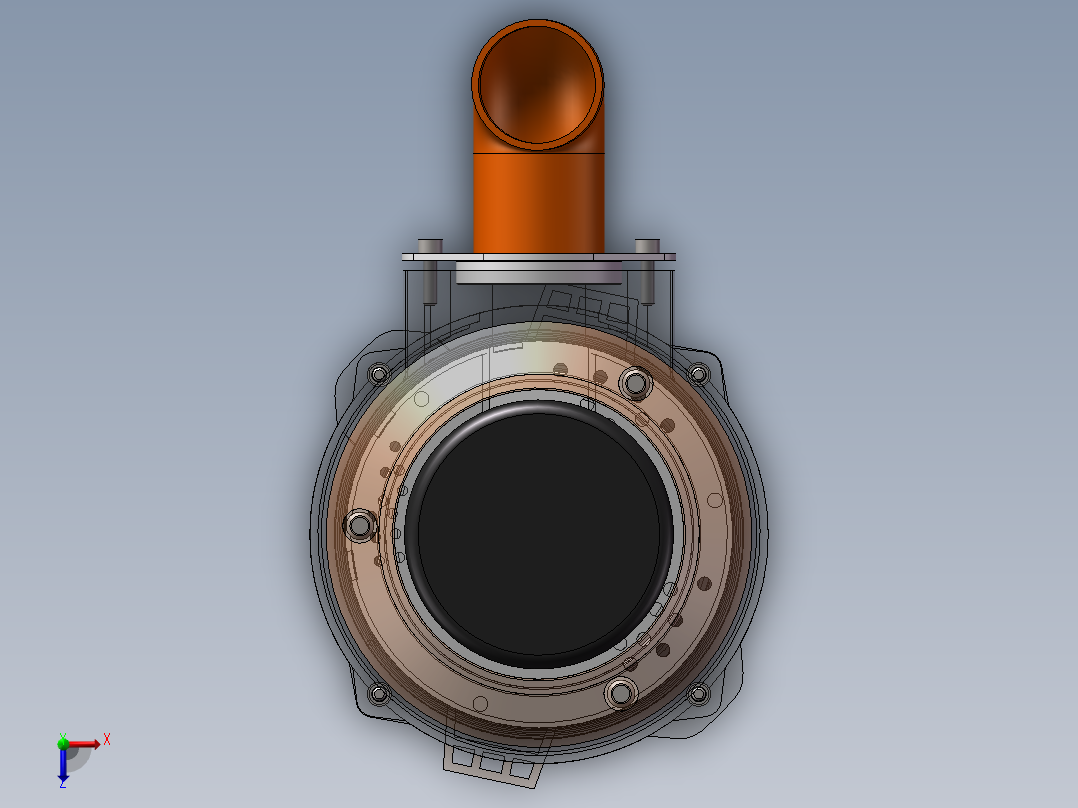 厨余垃圾处理器sw24可编辑俯视图