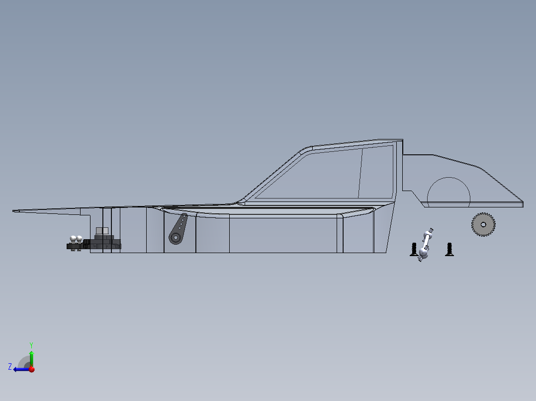 卡丁车 钢管车(109)右视图