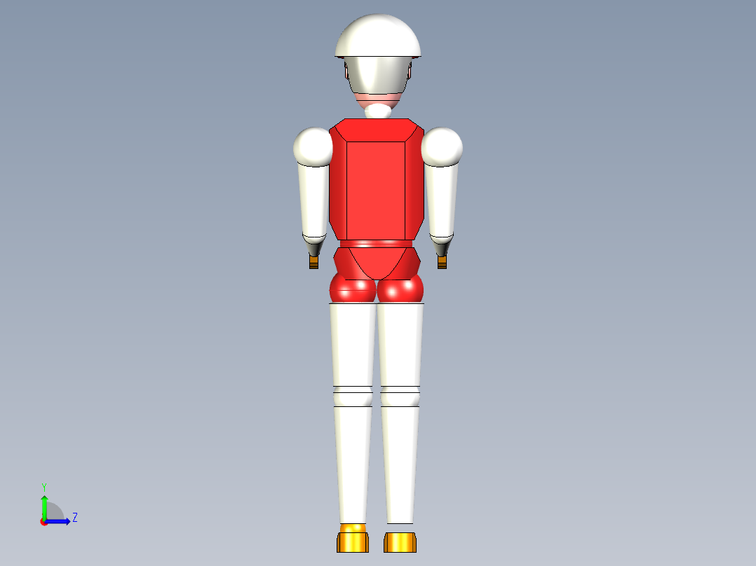 A0003051-操作人员人体模型左视图