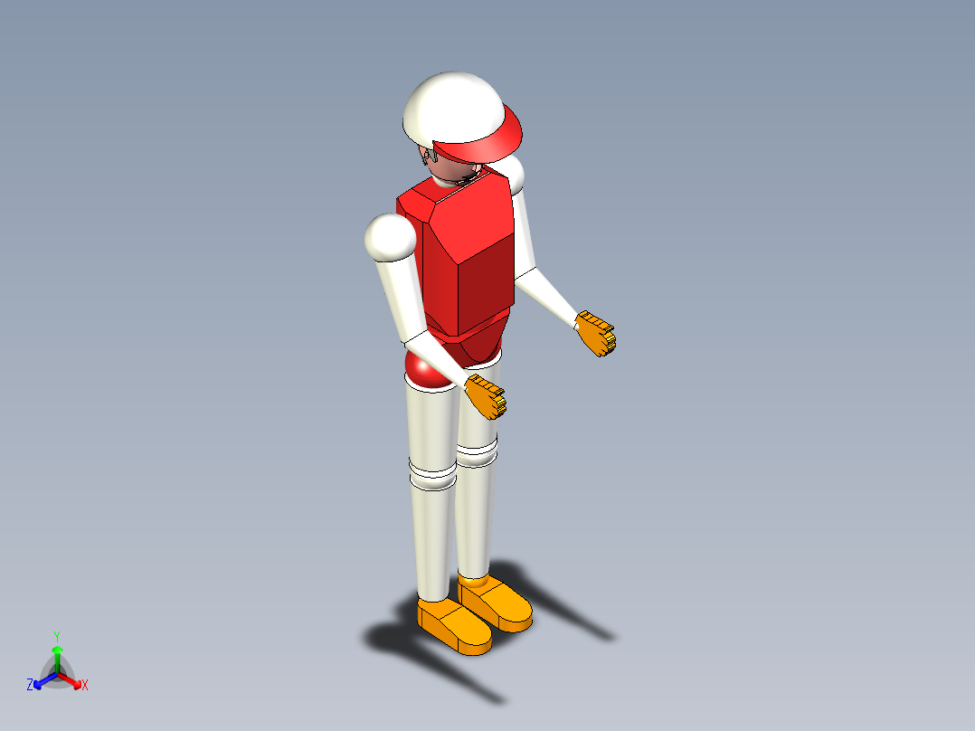 A0003051-操作人员人体模型正等轴测图