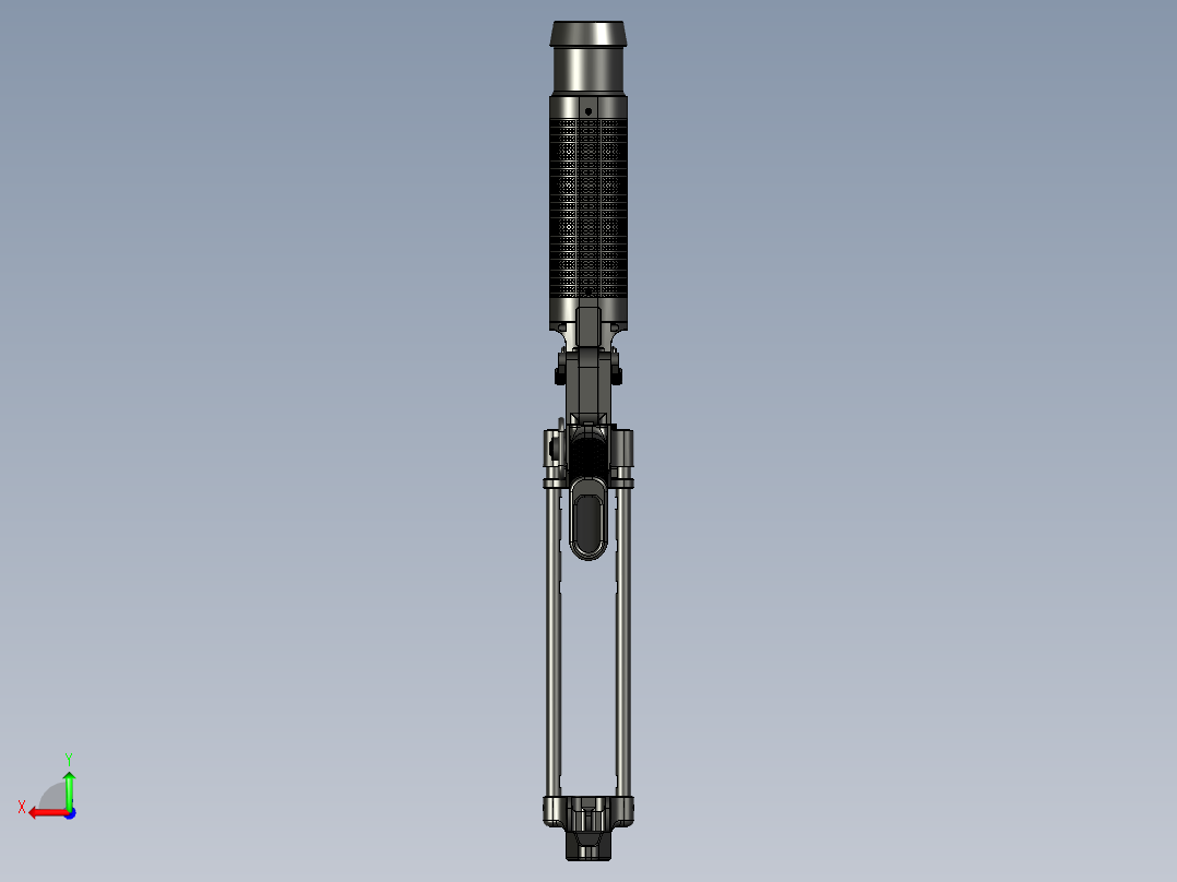 手枪左轮冲锋枪老式狙击步枪设计3D图纸grom-grenade-launcher-1 1 STP后视图