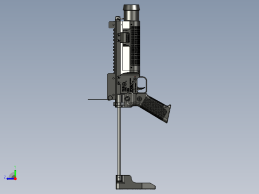 手枪左轮冲锋枪老式狙击步枪设计3D图纸grom-grenade-launcher-1 1 STP右视缩略图