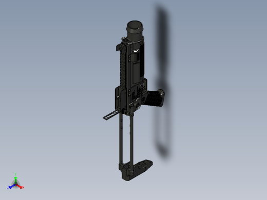 手枪左轮冲锋枪老式狙击步枪设计3D图纸grom-grenade-launcher-1 1 STP正等轴测缩略图