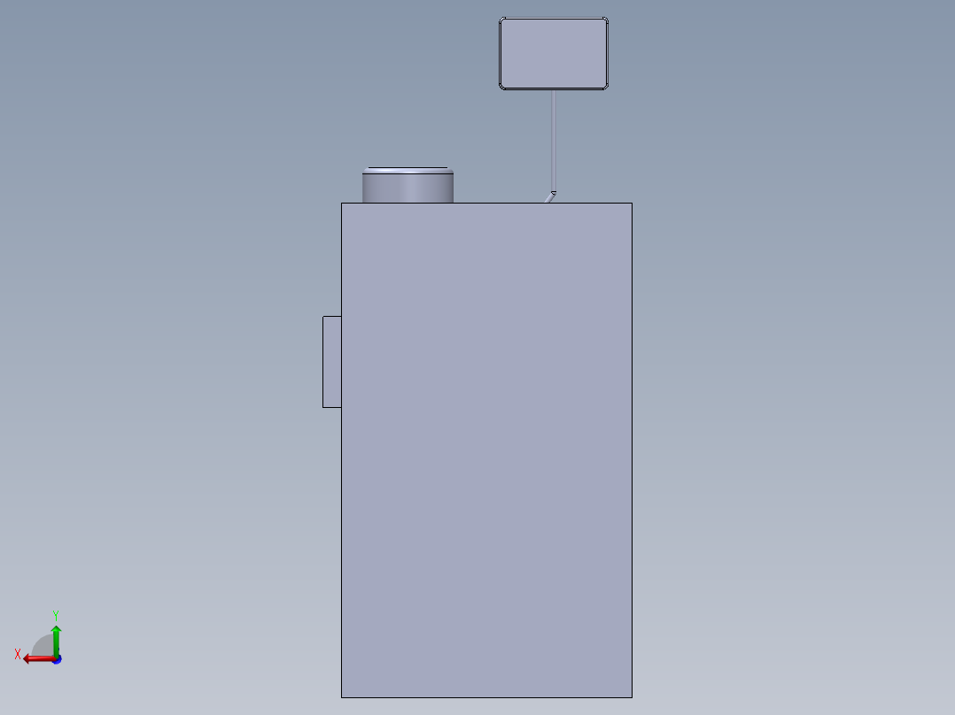 水质检测浮标后视图