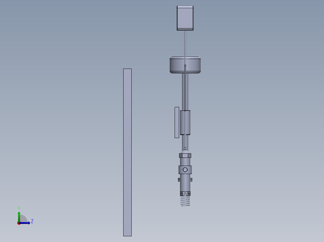 水质检测浮标左视图
