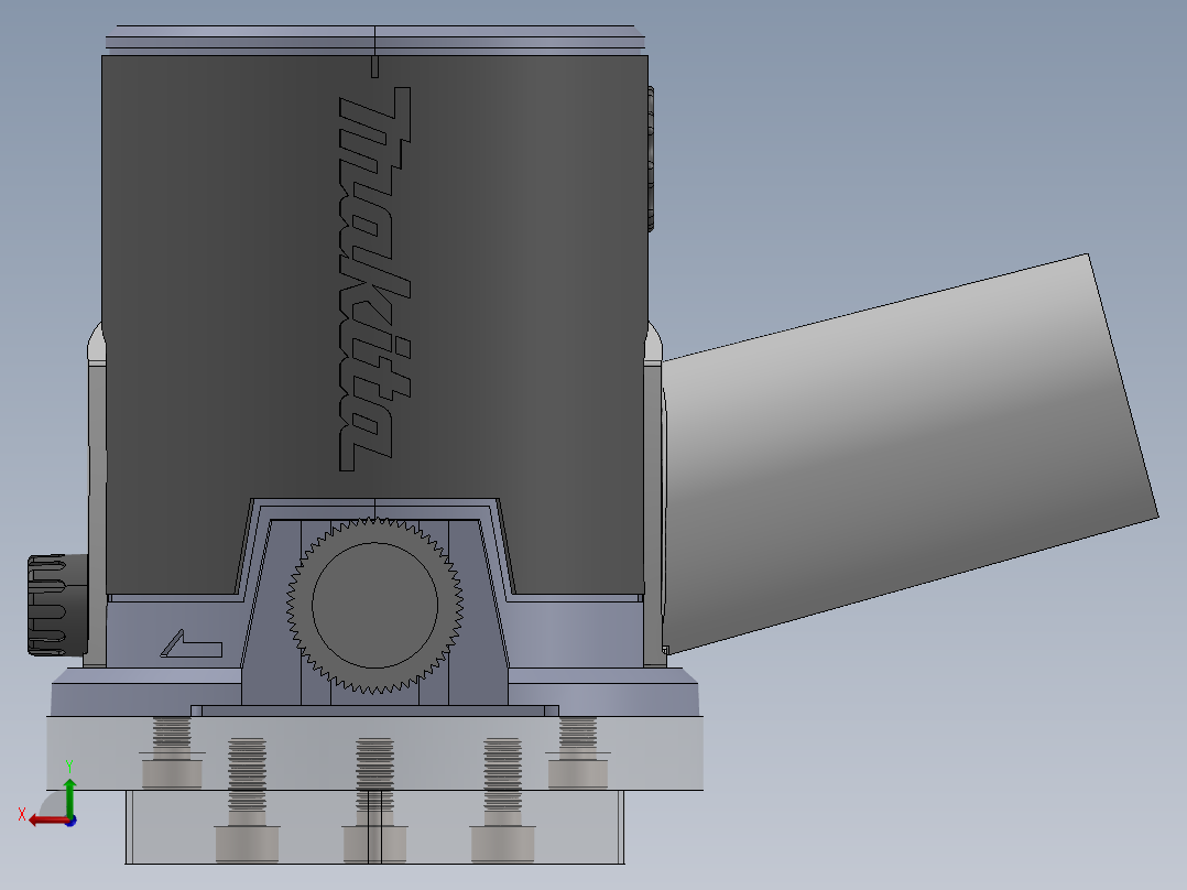 装饰条纹铣刀夹具后视图