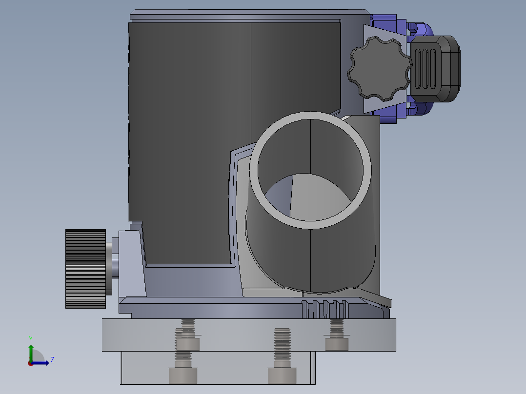 装饰条纹铣刀夹具左视图